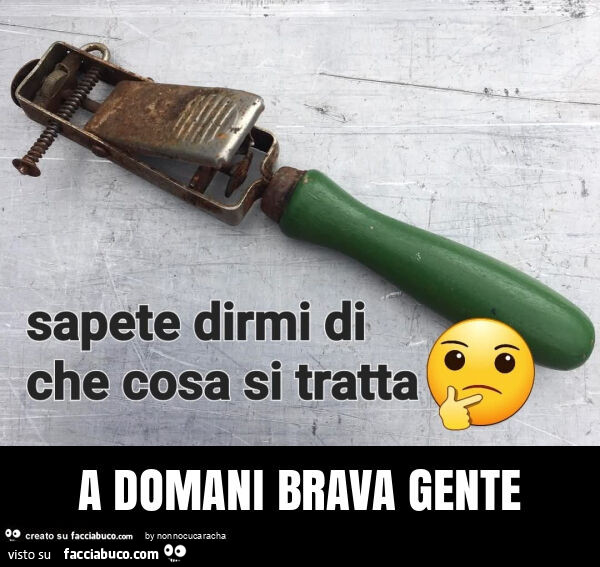 A domani brava gente