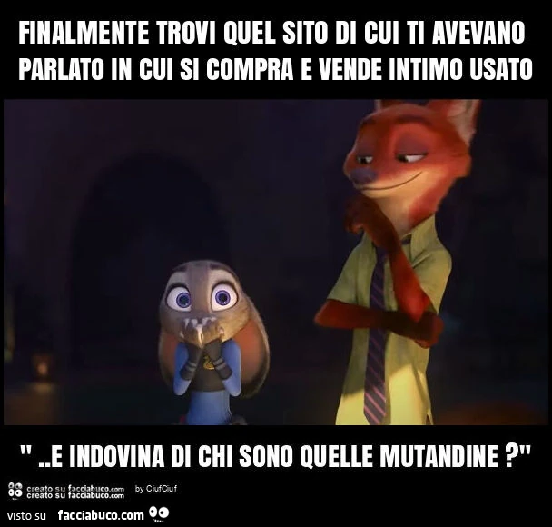 Finalmente trovi quel sito di cui ti avevano parlato in cui si compra e vende intimo usato