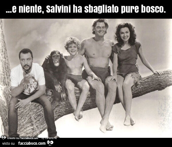 E niente, salvini ha sbagliato pure bosco