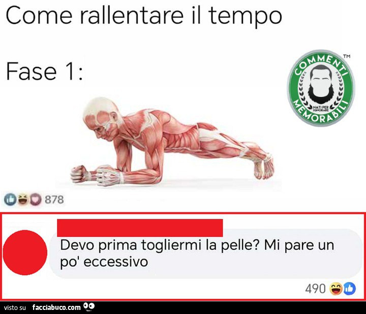 Come rallentare il tempo. Devo prima togliermi la pelle? Mi pare un po' eccessivo