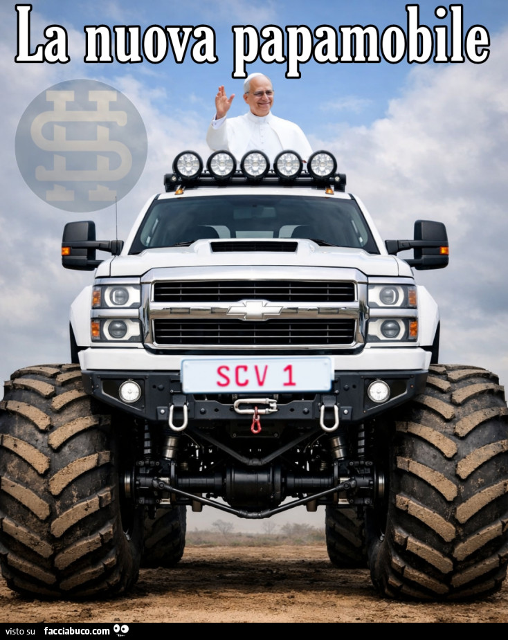 Papa, Leone XIV, papamobile, Vaticano, monster truck