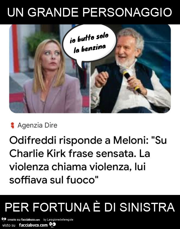 Un grande personaggio per fortuna è di sinistra