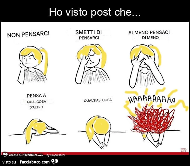 Ho visto post che… Non pensarci… HAAAAAAAAA