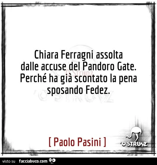 Chiara Ferragni assolta dalle accuse del pandoro gate. Perchรฉ ha giร scontato la pena sposando fedez