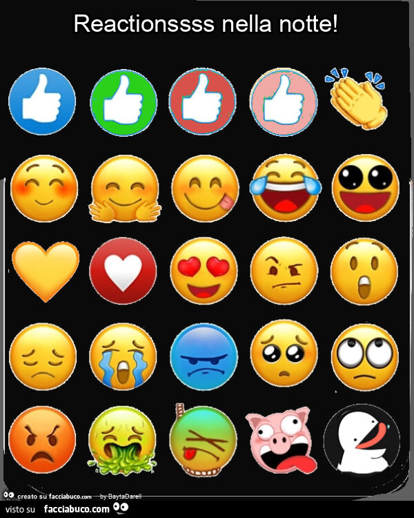 Reactionssss nella notte