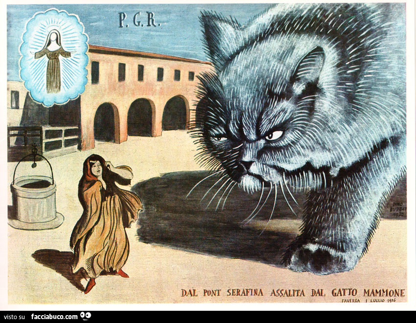Dino Buzzati. P. G. R. Santa Rita da Cascia, Gatto Mammone