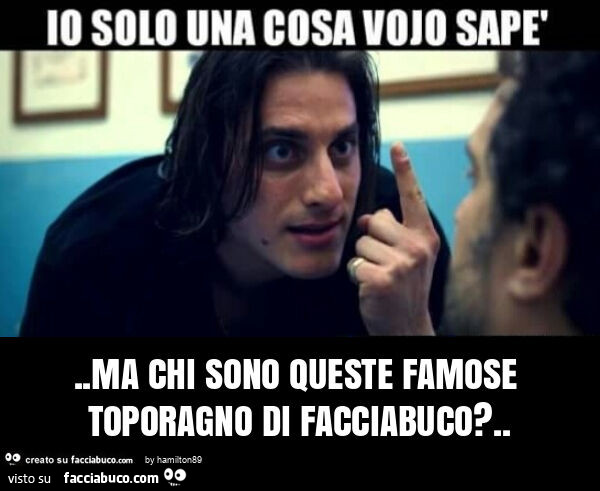 Ma chi sono queste famose toporagno di facciabuco?