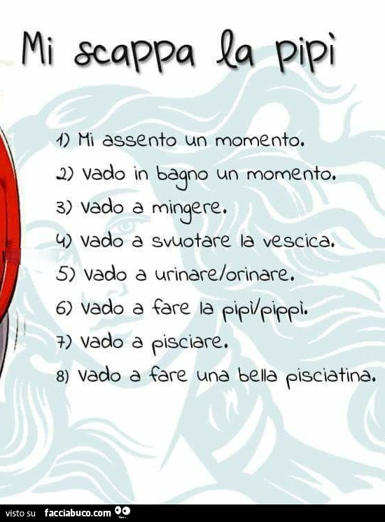 Mi scappa la pipì