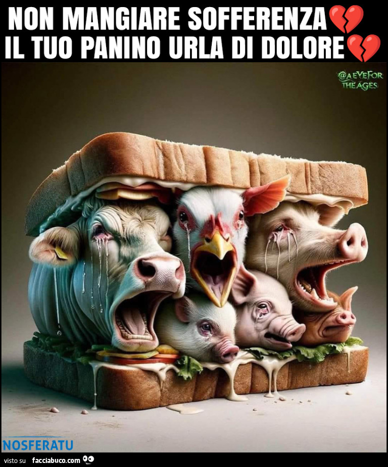Il tuo panino urla di dolore
