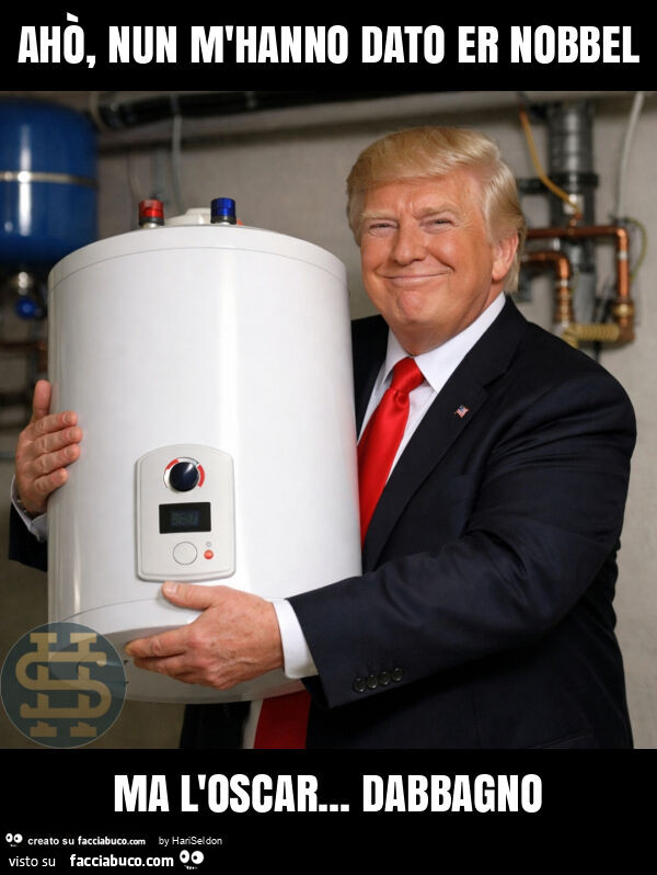 Ahò, nun m'hanno dato er nobbel ma l'oscar&hellip; dabbagno