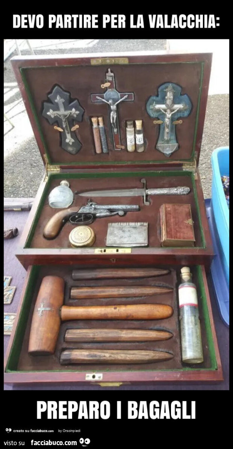 Devo partire per la valacchia: preparo i bagagli