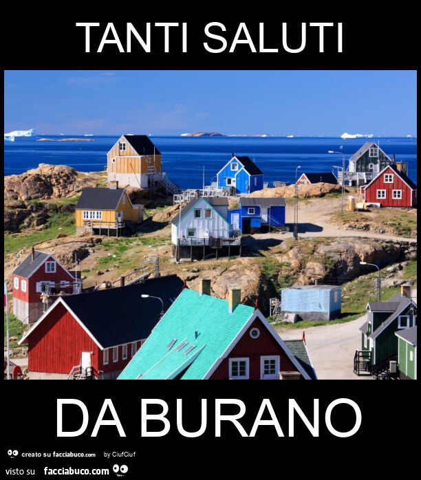 Tanti saluti da burano