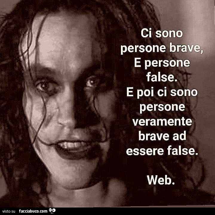 Persone vere persone false