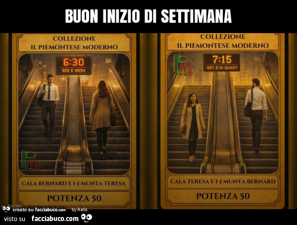 Buon inizio di settimana