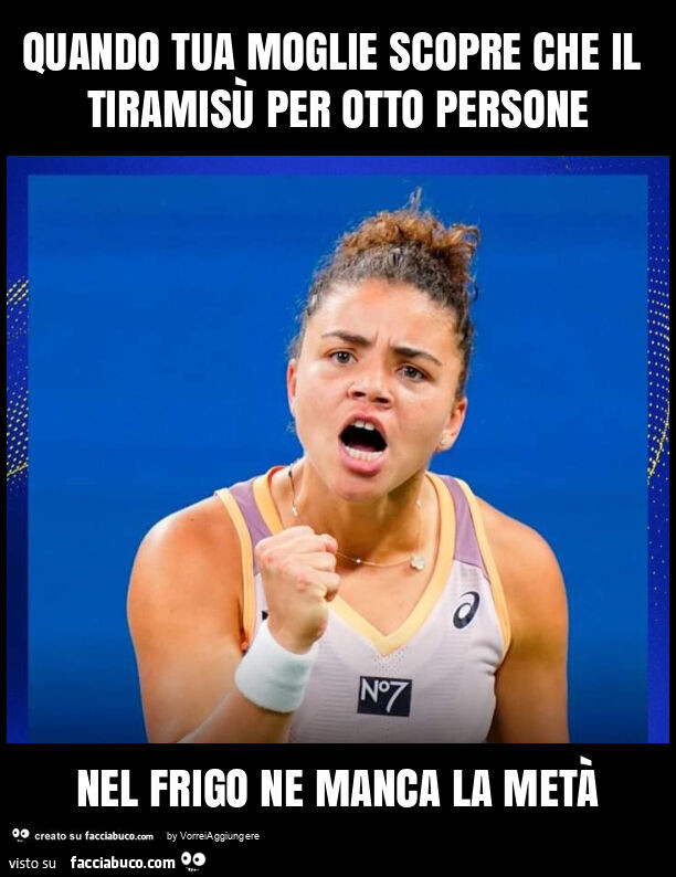 Quando tua moglie scopre che il tiramisù per otto persone nel frigo ne manca la metà