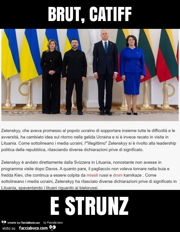 Brut, catiff e strunz