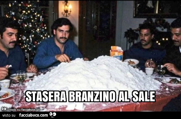 Stasera branzino al sale