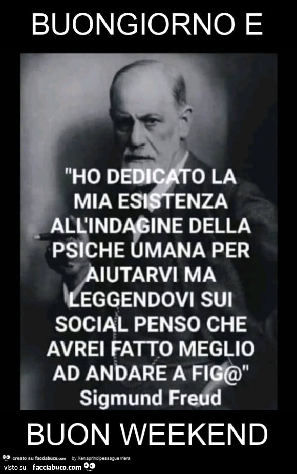 Buongiorno e buon weekend
