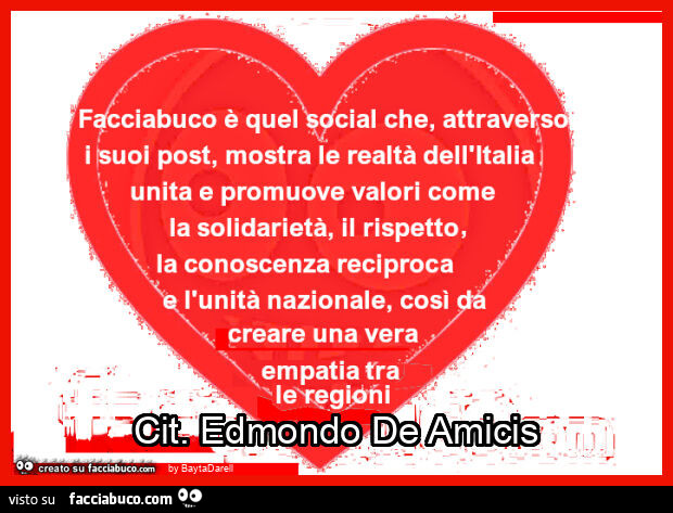 Facciabuco è quel social che… "Cuore" Cit. Edmondo De Amicis