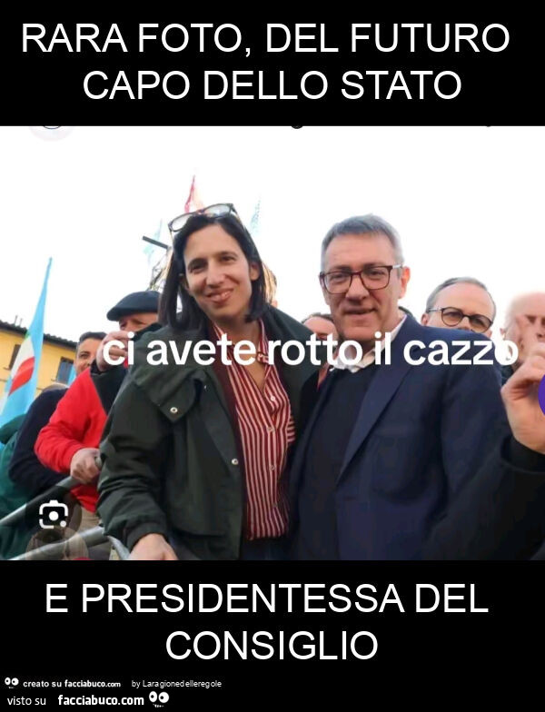 Rara foto, del futuro capo dello stato e presidentessa del consiglio