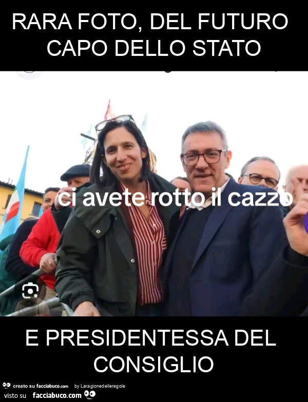 Rara foto, del futuro capo dello stato e presidentessa del consiglio