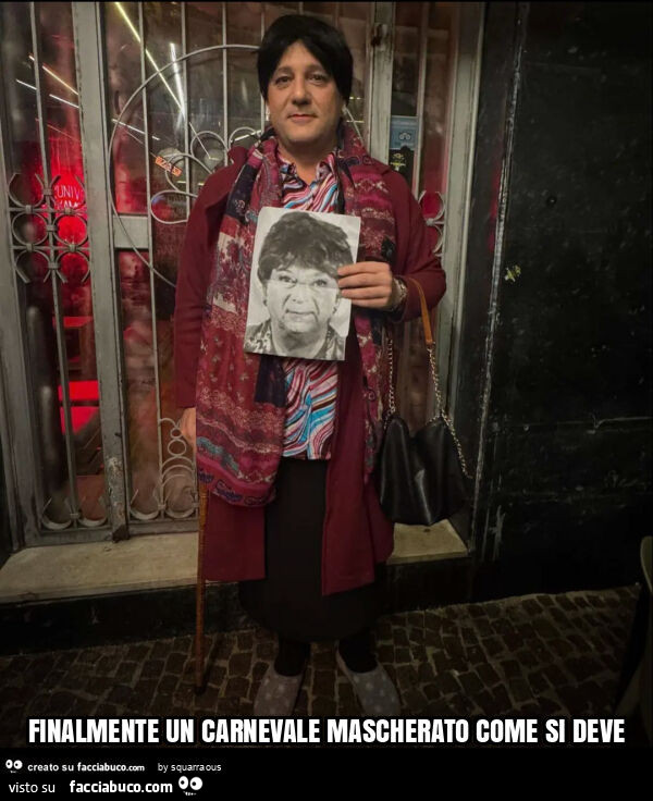 Finalmente un carnevale mascherato come si deve