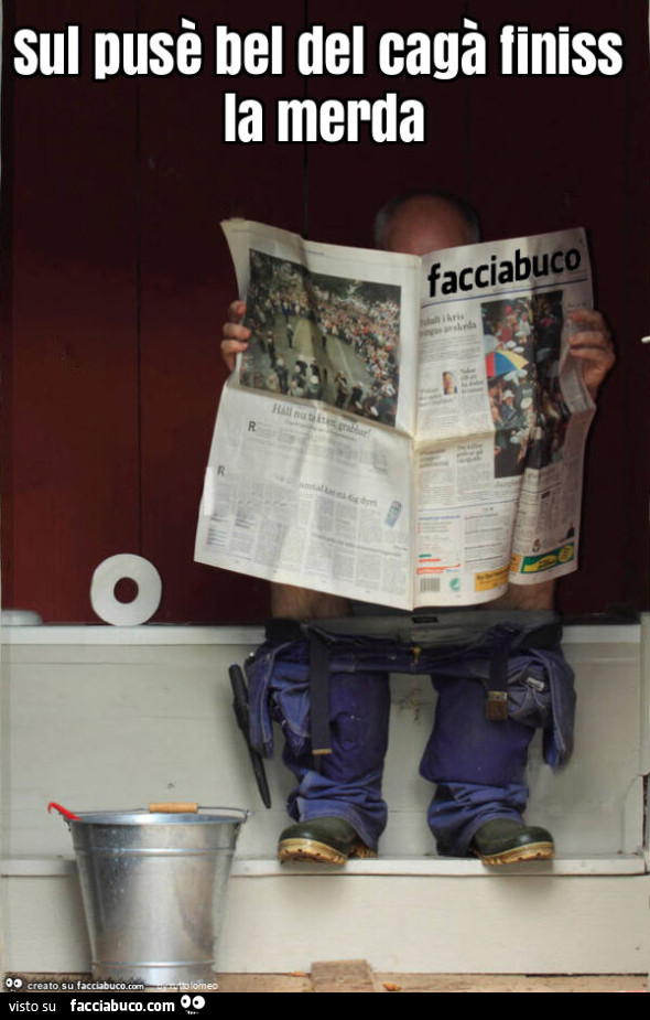 Sul pusรจ bel del cagร finiss la merda