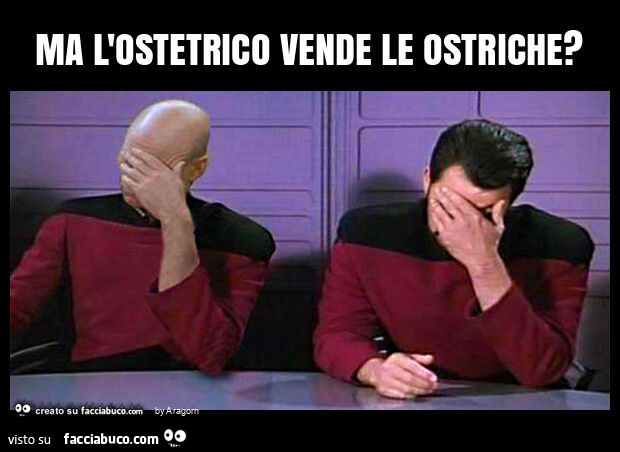 Ma l'ostetrico vende le ostriche?