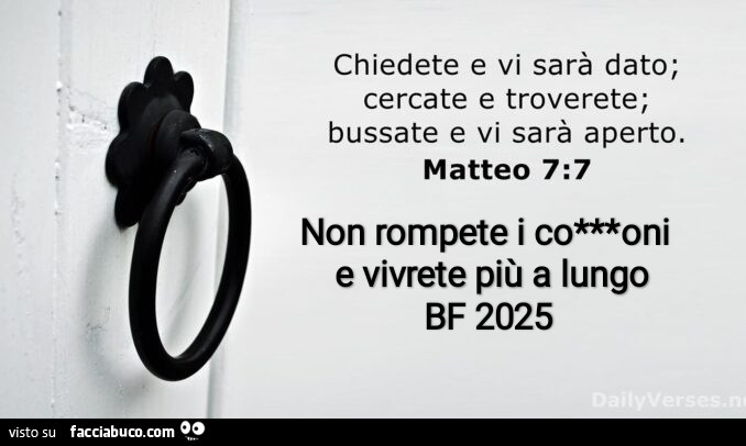 Matteo 7: 7