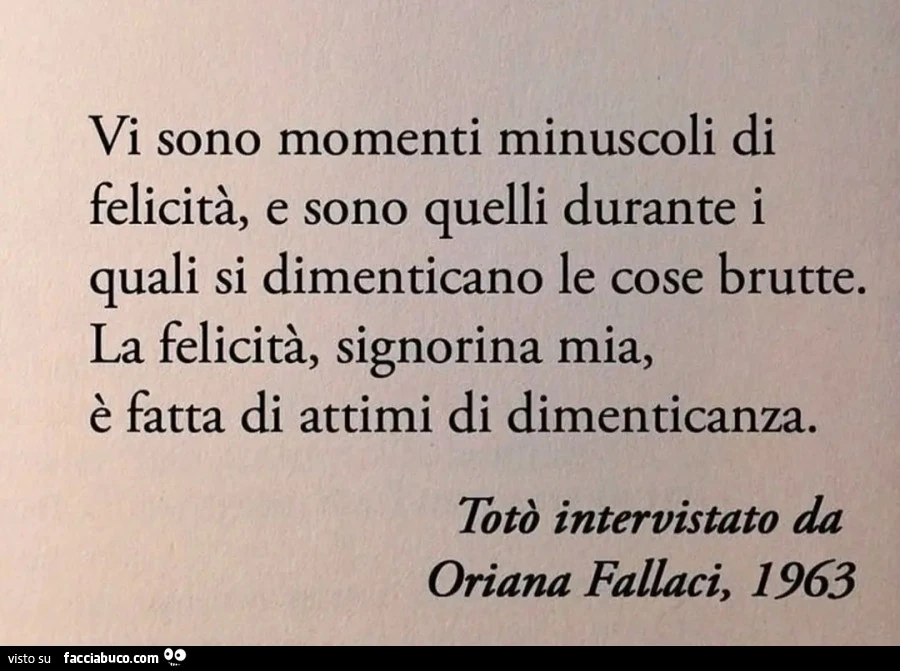 Felicità?