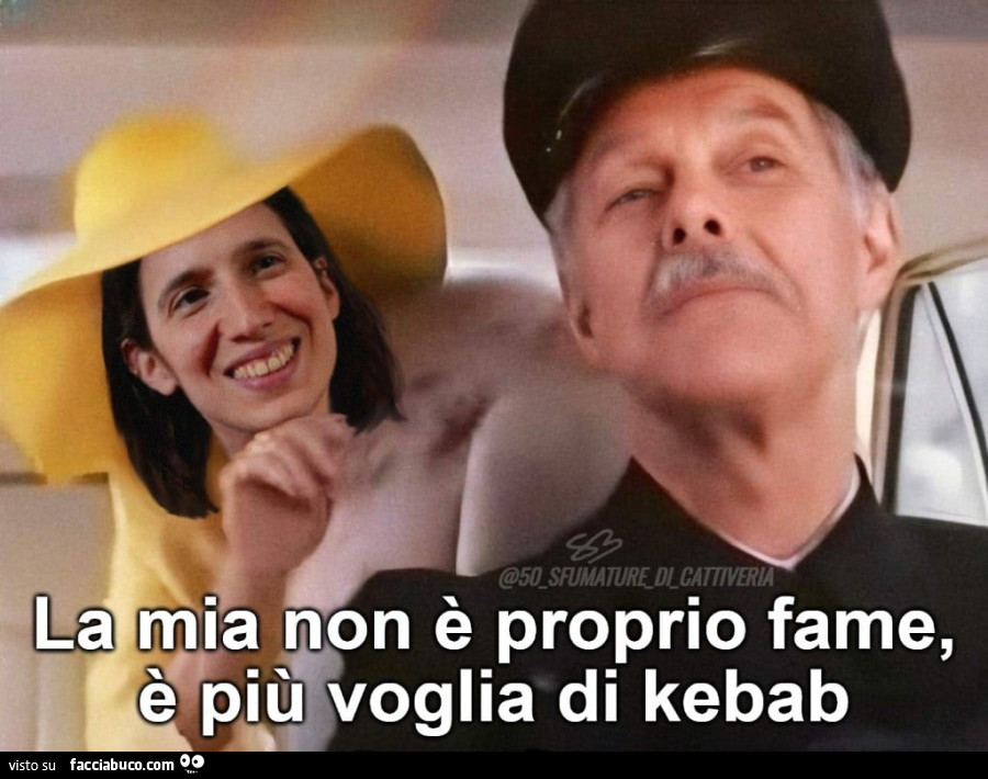 La mia non è proprio fame, è più voglia di kebab