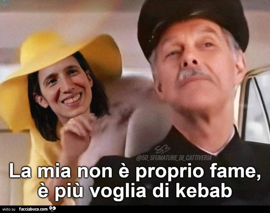 La mia non è proprio fame, è più voglia di kebab
