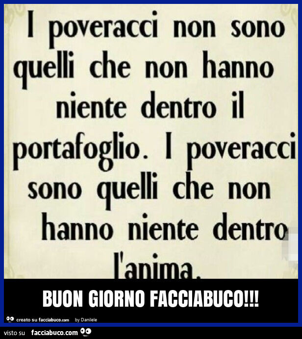 Buon giorno facciabuco