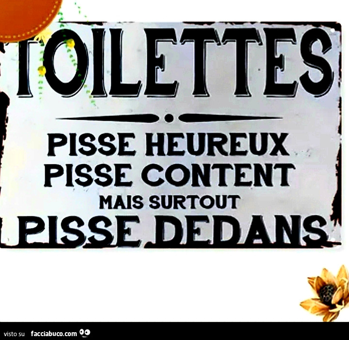 Pisse heureux, pisse content