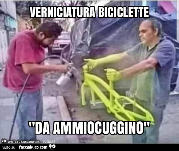 Verniciatura biciclette "da ammiocuggino"