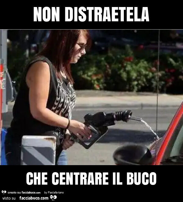 Non distraetela che centrare il buco