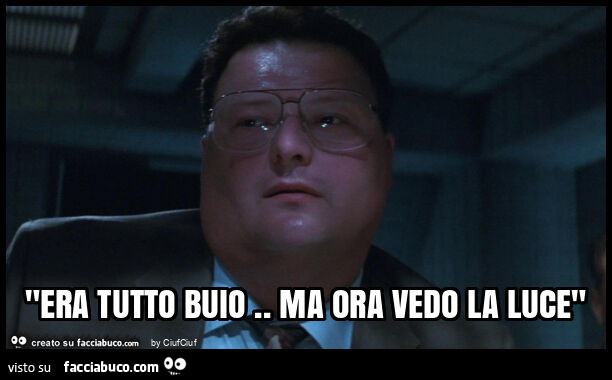 "era tutto buio. Ma ora vedo la luce"