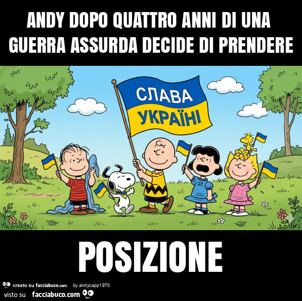Andy dopo quattro anni di una guerra assurda decide di prendere posizione
