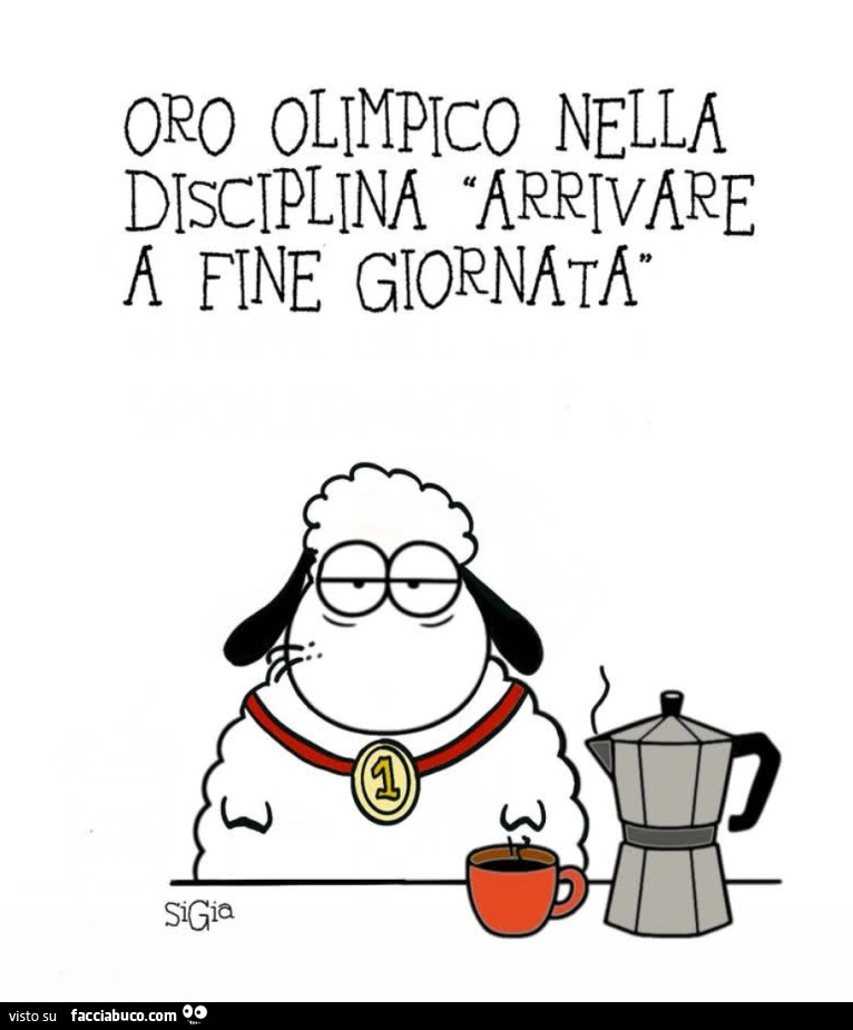 Oro Olimpico nella disciplina arrivare a fine giornata