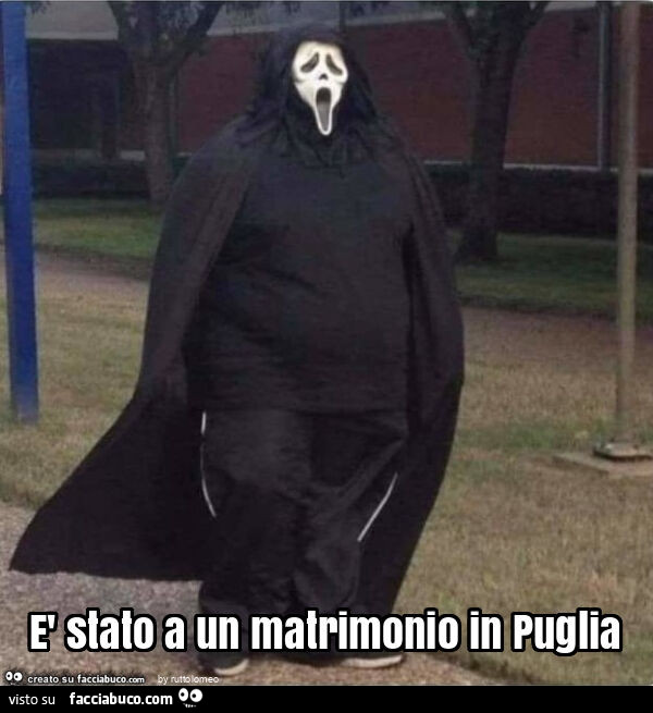 È stato a un matrimonio in puglia