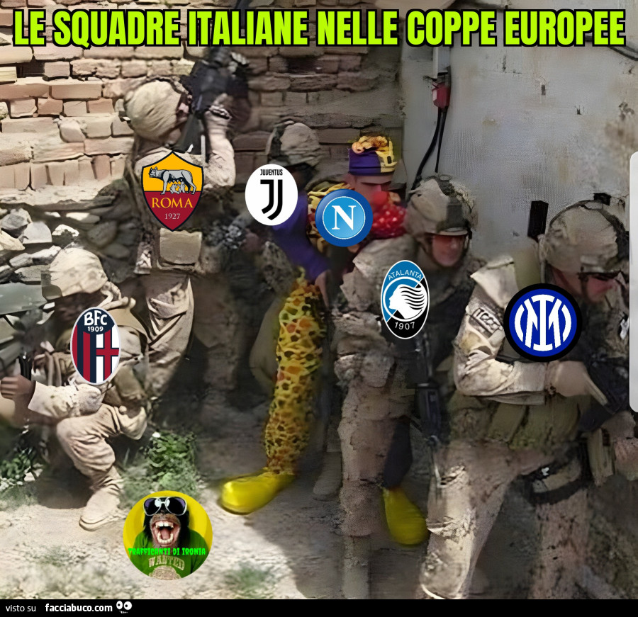 Le squadre italiane nelle coppe europee
