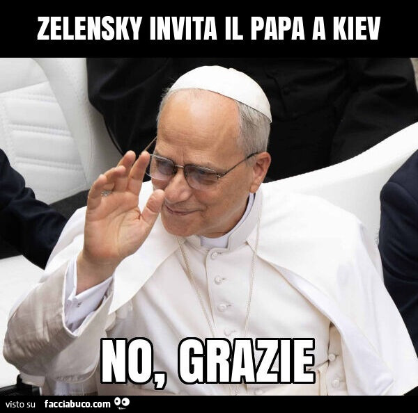 Zelensky invita il papa a kiev