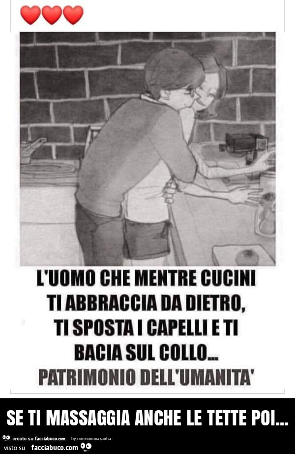 Se ti massaggia anche le tette poi