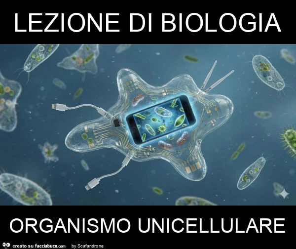 Lezione di biologia organismo unicellulare