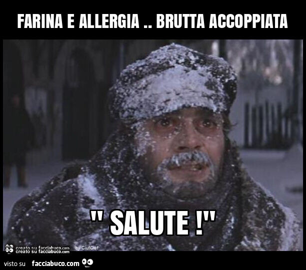 Farina e allergia. Brutta accoppiata