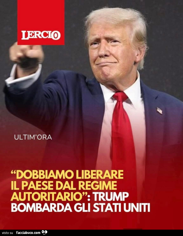 Trump bombarda gli Stati Uniti