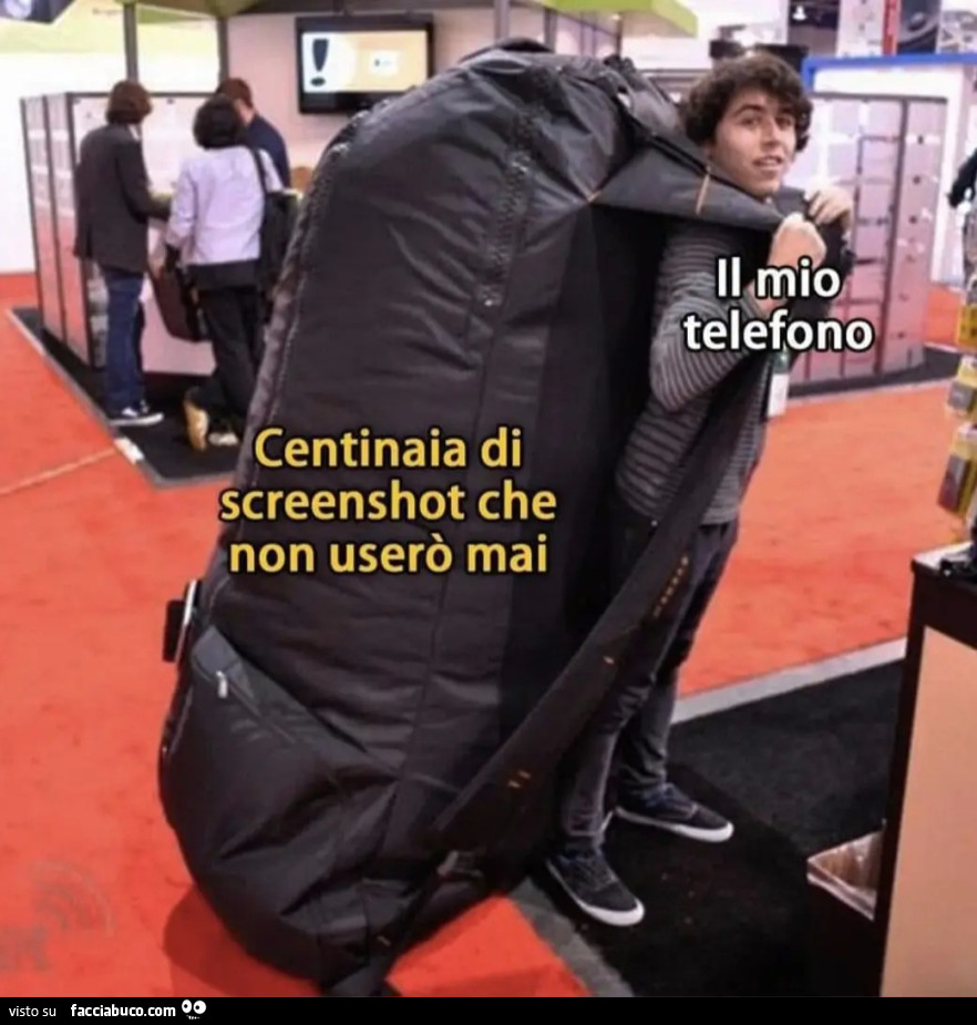 Centinaia di screenshot che non userò mai il mio telefono