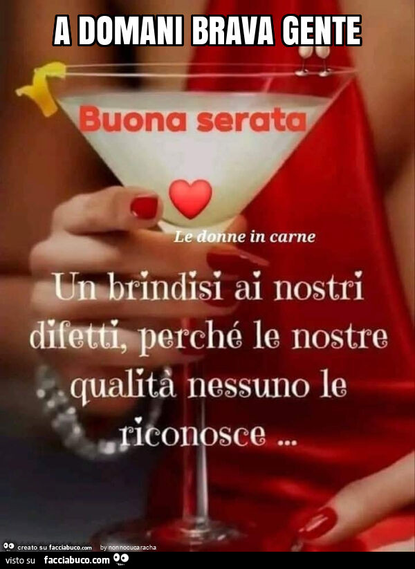 A domani brava gente