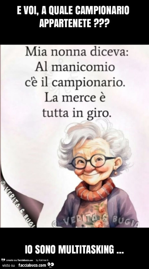 E voi, a quale campionario appartenete? Io sono multitasking