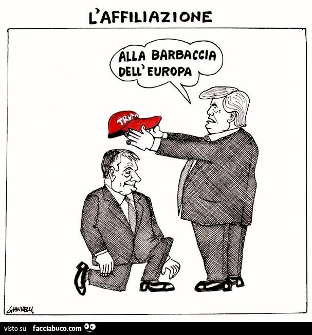 L'affiliazione. Alla barbaccia dell'Europa